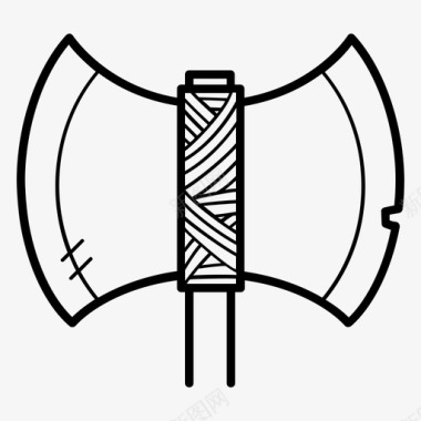 维京斧杂碎战士图标图标