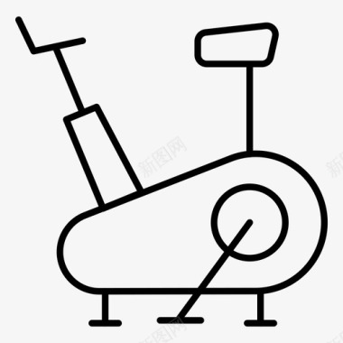 自行车健身健身瘦身图标图标