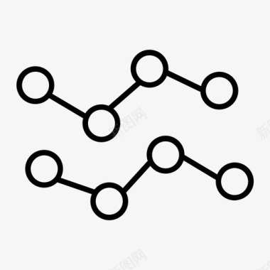 线条手绘图线条图表图标图标