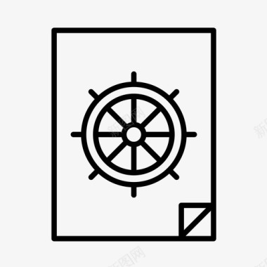 海水产品航海船海图标图标