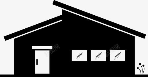 建筑房屋学生学校教育水平图标图标