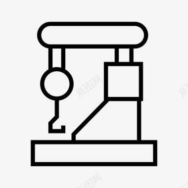 自动化挖掘机工业机器人自动化制造图标图标