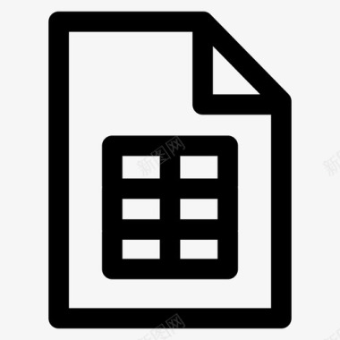 电子表格培训文件电子表格图标图标