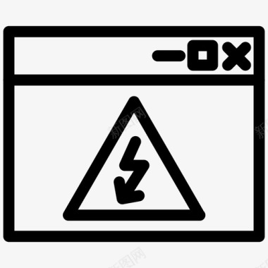 标志警告电压应用电图标图标