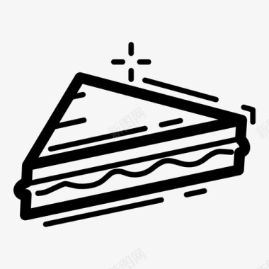 三明治食物美味的食物图标图标