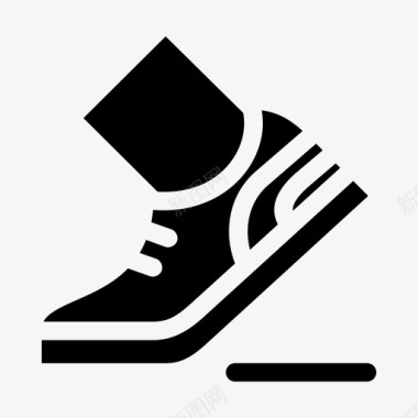 运动鞋跑鞋运动鞋图标图标