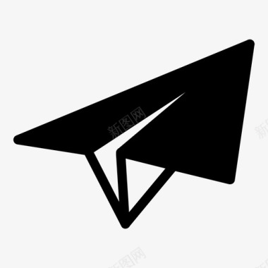 纸飞机折叠折纸图标图标