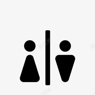 卫生间浴室男男女女图标图标