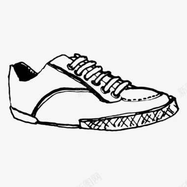 运动鞋休闲男式图标图标