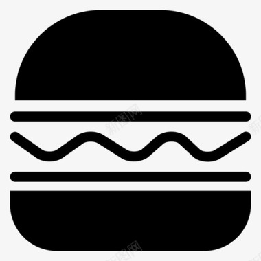 汉堡芝士汉堡食物图标图标