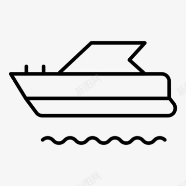 船桨船桨河图标图标