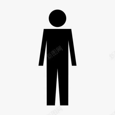 男人洗手间厕所图标图标