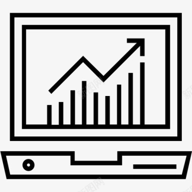 信息创意图表增长分析图表图标图标