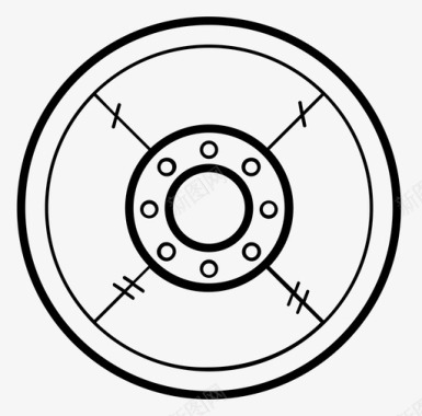 圆圈维京盾圆圈保护图标图标