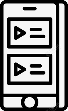 视频播放界面视频信息应用程序剪辑图标图标