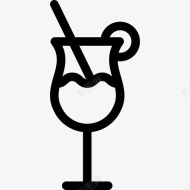 一杯果汁食物酒吧烈酒图标图标