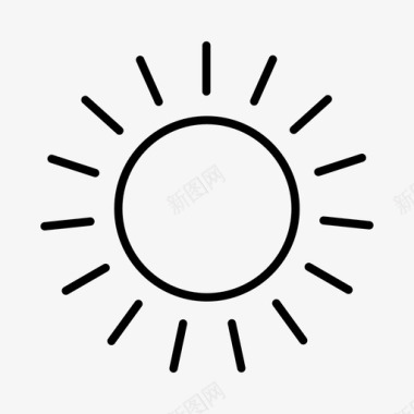 阳光炎热光线图标图标
