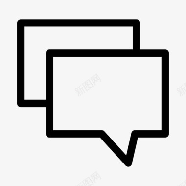 鱼泡泡聊天演讲泡泡图标图标