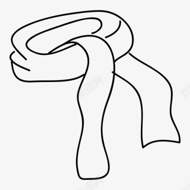 围巾围巾衣服图标图标
