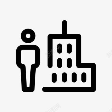 商业公司公民城市图标图标