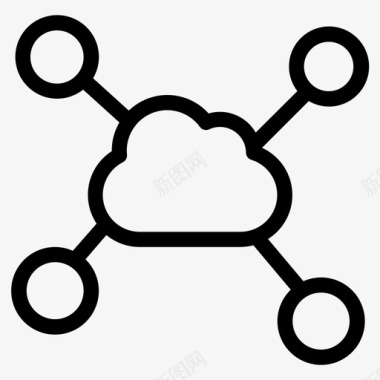 云计算背景云计算图标图标
