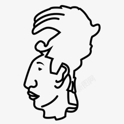 文化遗迹玛雅人古代文化图标高清图片