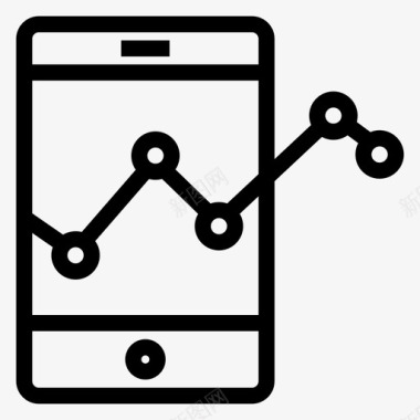 数据存储分析手机移动图标图标