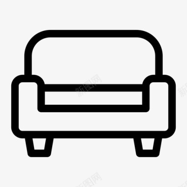 沙发椅子古典图标图标