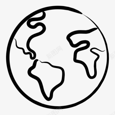 卫星与地球地球生态世界图标图标