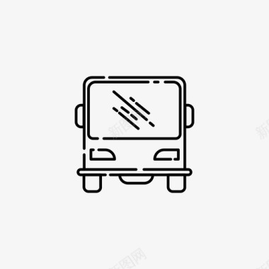 公共交通标识公共汽车公共交通运输图标图标