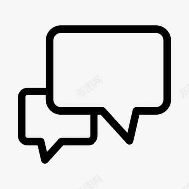 鱼泡泡聊天演讲泡泡图标图标