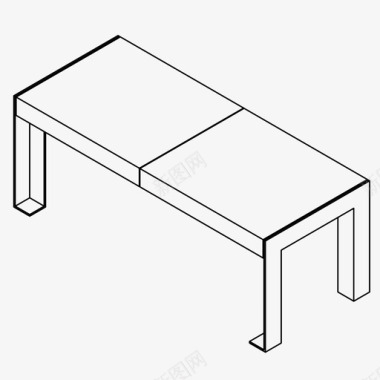 城市之窗家具长凳城市家具公园图标图标