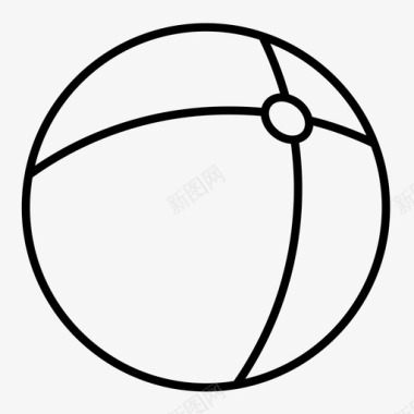 氢气球球玩具球球沙滩球游戏图标图标