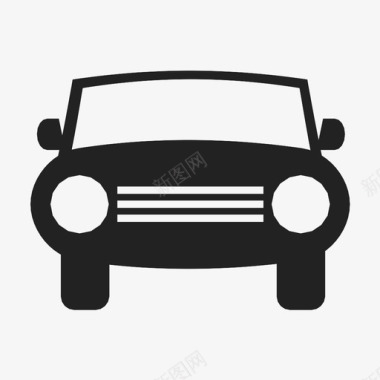 汽车复古汽车轿车图标图标