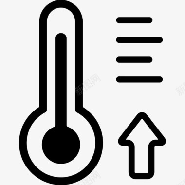 高温高温温度计不良现象图标图标