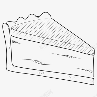 芝士蛋糕烘焙硬皮图标图标