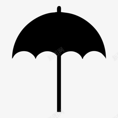 伞沙滩伞雨图标图标