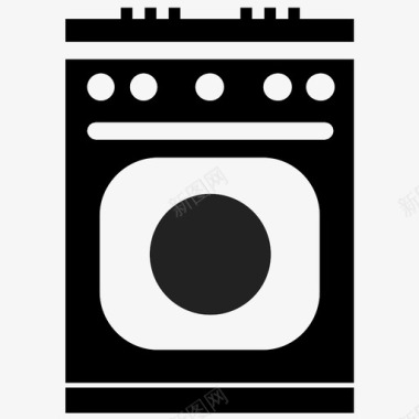 煤气炉灶烹饪煤气图标图标