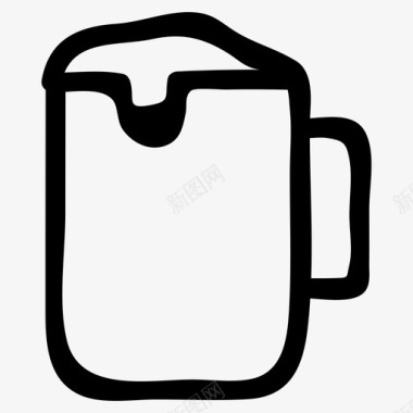 醇饮料玻璃杯图标图标