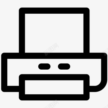 喷墨背打印机喷墨打印机纸张打印机图标图标