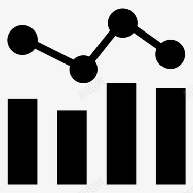 矢量数据分析图标条形图分析图表图标图标