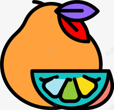 葡萄柚吃切片图标图标