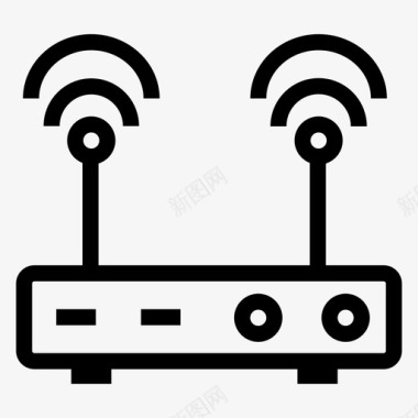 路由信号wifi路由器设备信号图标图标