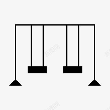 驾校活动秋千活动公园图标图标