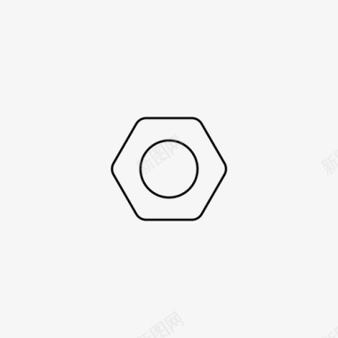六角螺母拧紧工具图标图标