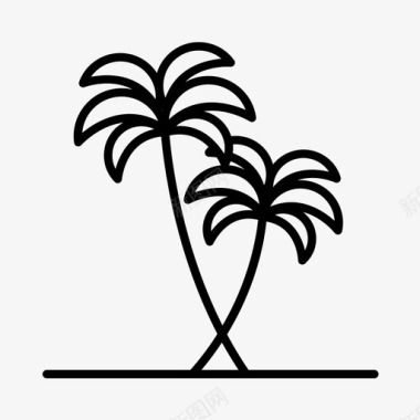 棕榈树环境户外图标图标