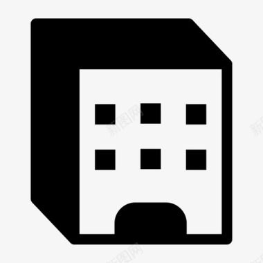 矢量png积木住宅公寓图标图标