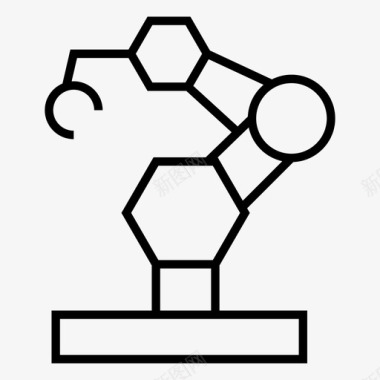 自动化工程工业机器人自动化机械图标图标