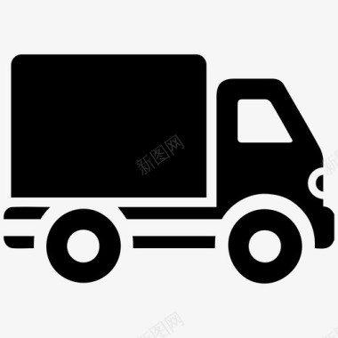 送货车货运卡车运输图标图标