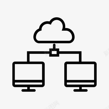 数据托管云服务器云计算云数据库图标图标